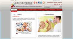 Desktop Screenshot of colorexperiencia.es