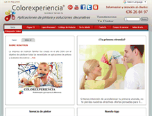 Tablet Screenshot of colorexperiencia.es